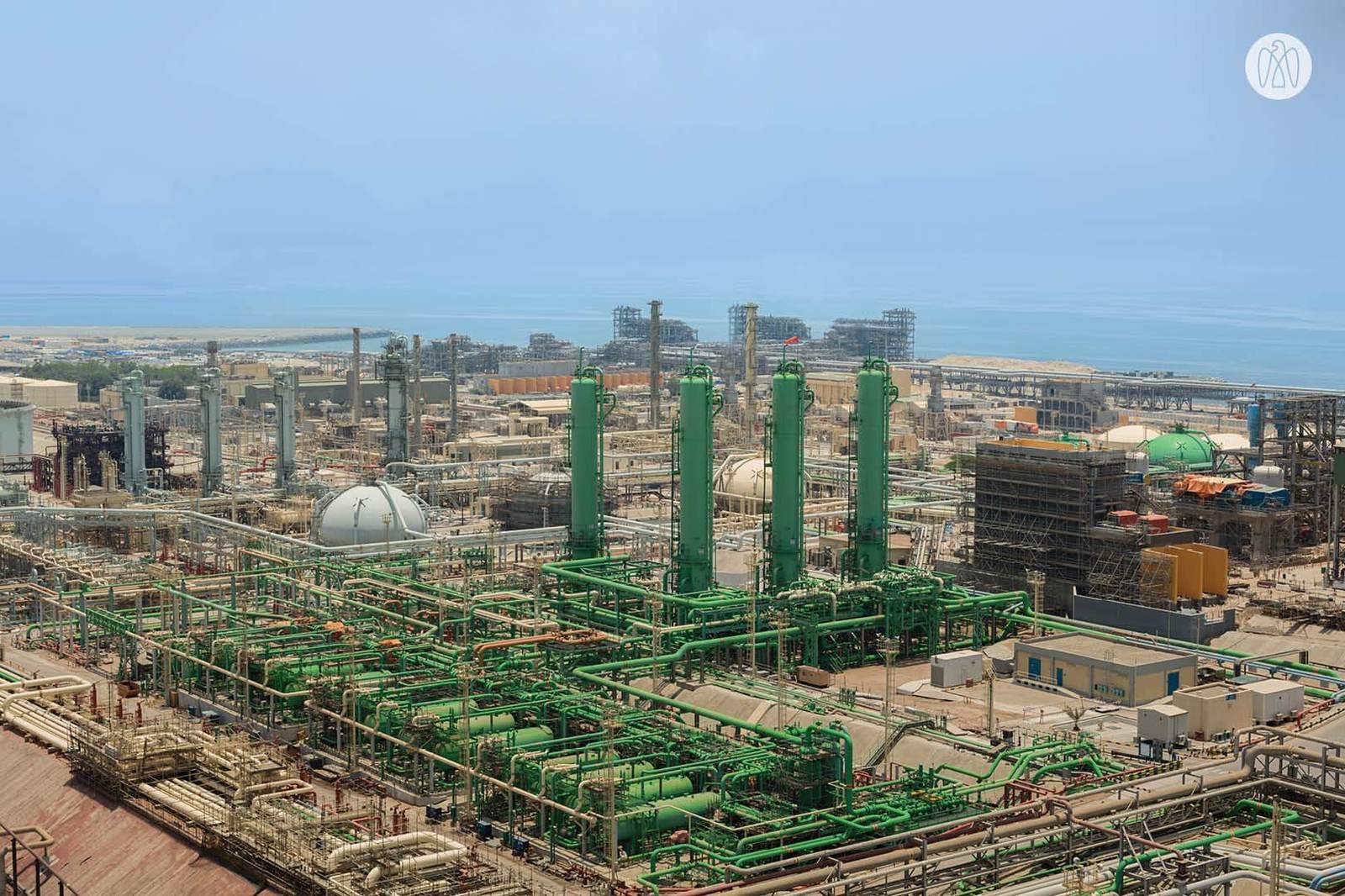 ADGAS gas processing infrastructure on Das Island